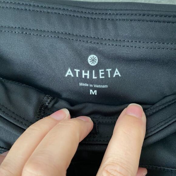 Athleta Silver Shine Strip Sonar Leggings Medium - Picture 5 of 8